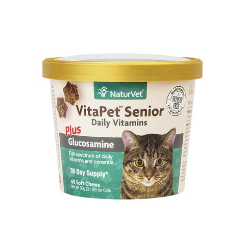 NaturVet VitaPet™ Senior Daily Vitamins Cat Soft Chews (60 ct)