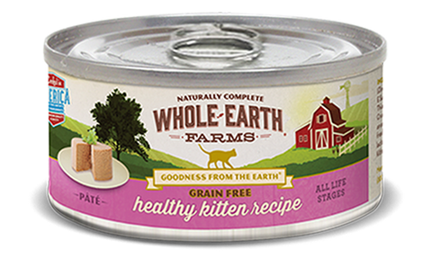 WHOLE EARTH FARMS GRAIN FREE HEALTHY KITTEN RECIPE (PATÉ) - Cat Wet Food