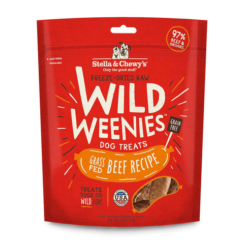 Stella & Chewy’s Grass-Fed Beef Wild Weenies Dog Treats (3.25oz/92g)