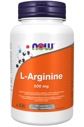 NOW Supplements L-Arginine 500mg in Vegetable Capsules