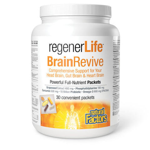 Natural Factors RegenerLife BrainRevive (30 Packets)