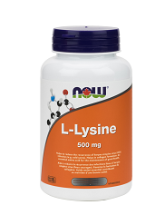 NOW Foods L-Lysine 500mg (250 Tabs or Caps)