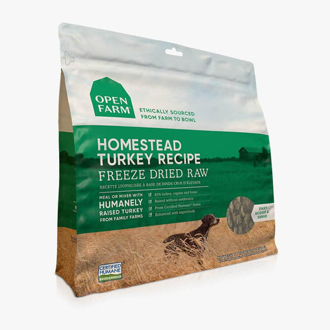 Open Farm Homestead Turkey Freeze Dried Raw Dog Food (13.5 oz)