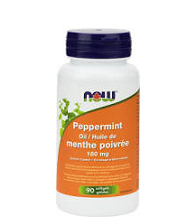 NOW Foods Peppermint Oil 180mg (90 Softgels)