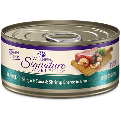 Wellness CORE® Signature Selects® Flaked Skipjack Tuna & Shrimp Cat Wet Food