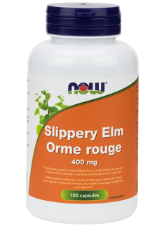NOW Foods Slippery Elm 400 mg Capsules (100 Caps)