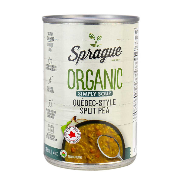 Sprague Organic Quebec-Style Split Pea Soup (398ml)