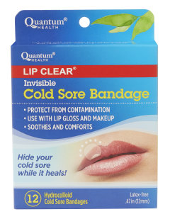 Quantum Lip Clear Invisible Cold Sore Bandage (12 Count)