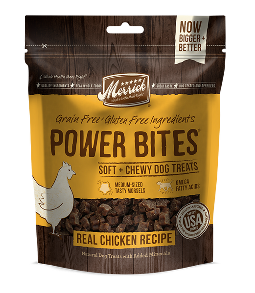 Merrick Power Bites - Real Chicken Recipe 6oz - Dog Treat