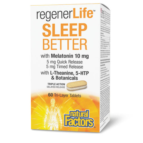 Natural Factors RegenerLife Sleep (60 Tri-Layer Tabs)